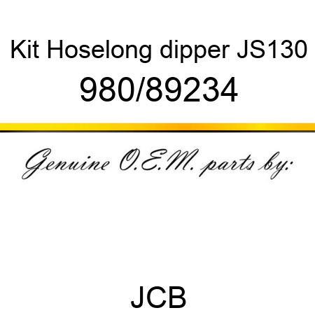 Kit, Hose,long dipper, JS130 980/89234