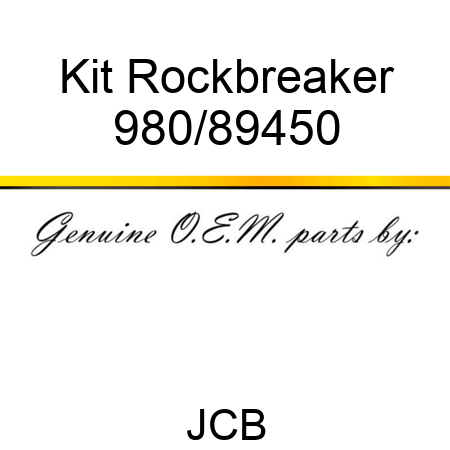 Kit, Rockbreaker 980/89450