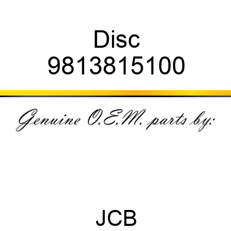 Disc 9813815100