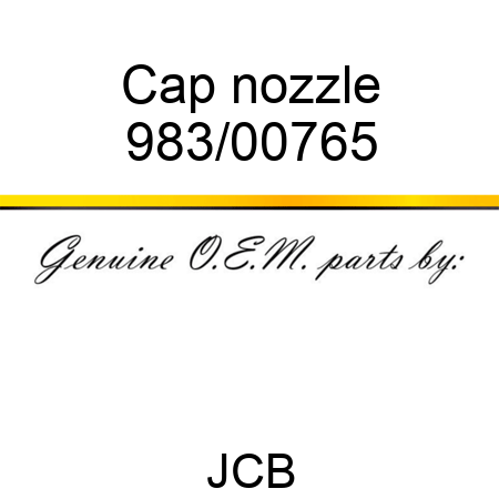 Cap, nozzle 983/00765