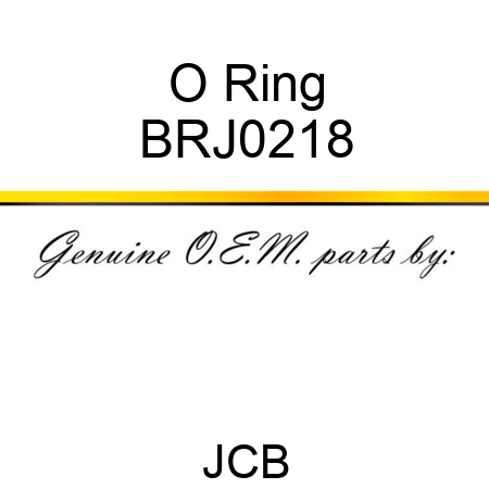 O Ring BRJ0218