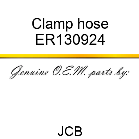 Clamp, hose ER130924