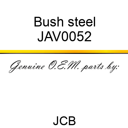 Bush, steel JAV0052