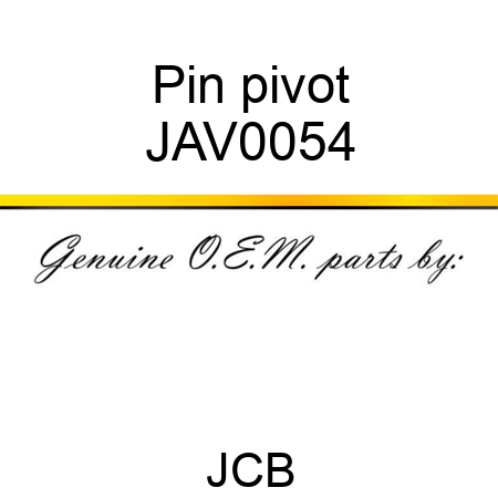 Pin, pivot JAV0054