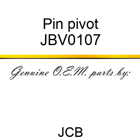 Pin, pivot JBV0107