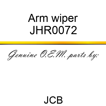 Arm, wiper JHR0072