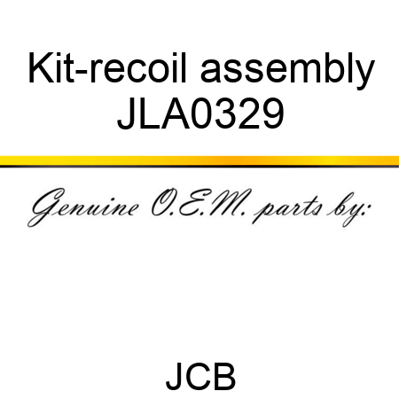 Kit-recoil, assembly JLA0329