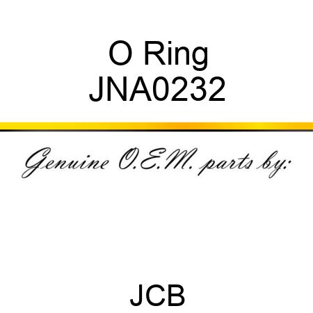 O Ring JNA0232