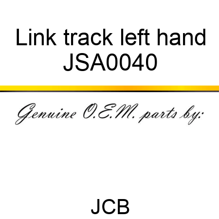 Link, track left hand JSA0040