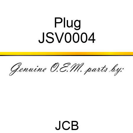 Plug JSV0004