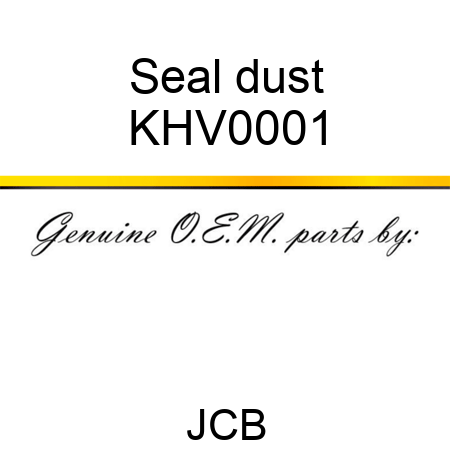Seal, dust KHV0001