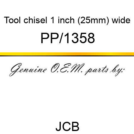Tool, chisel, 1 inch (25mm) wide PP/1358