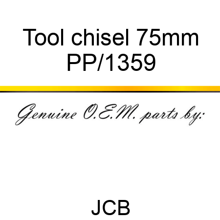 Tool, chisel, 75mm PP/1359