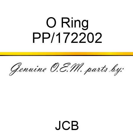 O Ring PP/172202