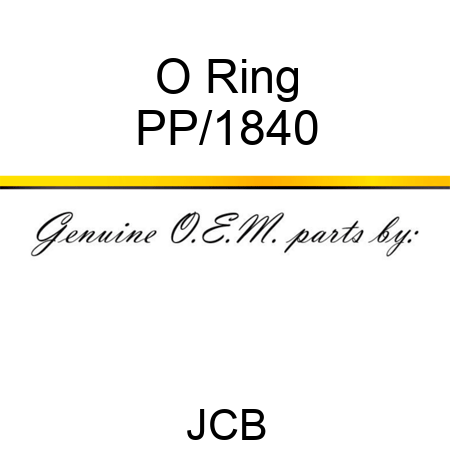 O Ring PP/1840