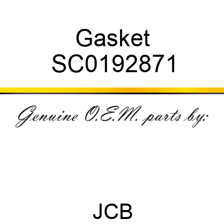 Gasket SC0192871