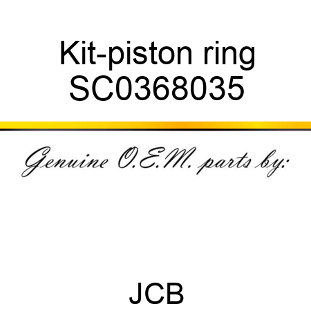 Kit-piston ring SC0368035