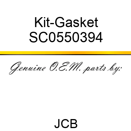 Kit-Gasket SC0550394