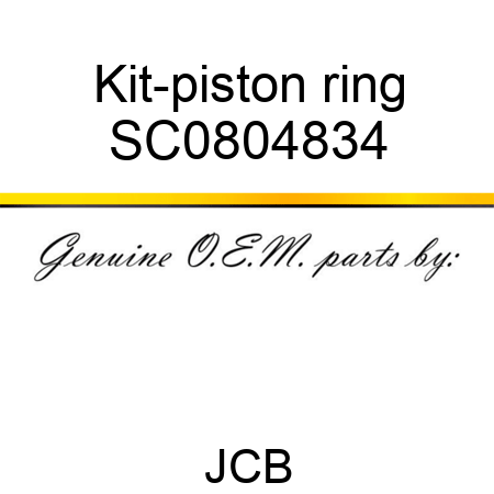 Kit-piston ring SC0804834