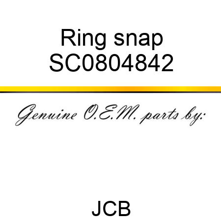 Ring, snap SC0804842