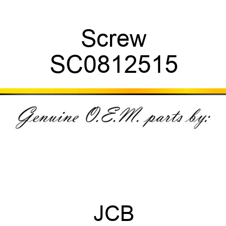Screw SC0812515