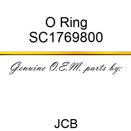 O Ring SC1769800