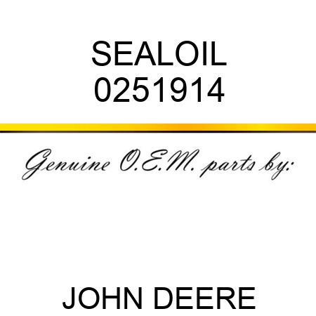 SEAL,OIL 0251914