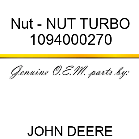 Nut - NUT, TURBO 1094000270