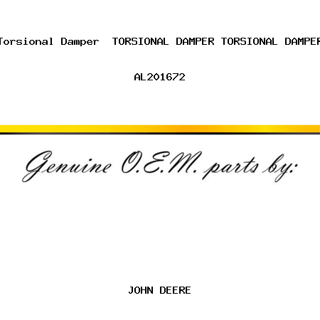 Torsional Damper  TORSIONAL DAMPER, TORSIONAL DAMPER AL201672