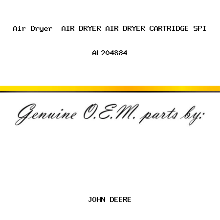 Air Dryer  AIR DRYER, AIR DRYER CARTRIDGE, SPI AL204884