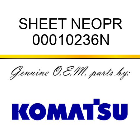 SHEET NEOPR 00010236N