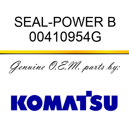 SEAL-POWER B 00410954G