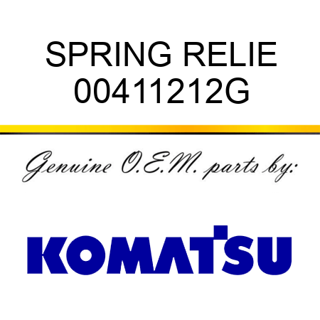 SPRING RELIE 00411212G