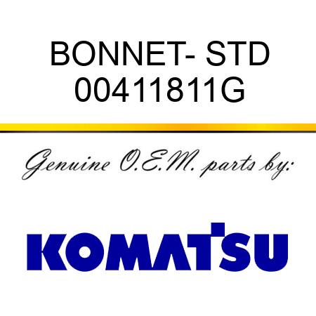 BONNET- STD 00411811G