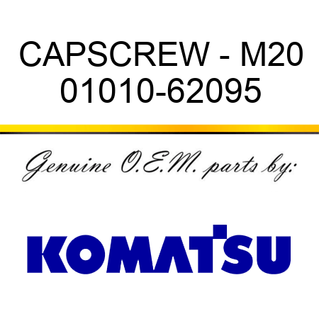 CAPSCREW - M20 01010-62095