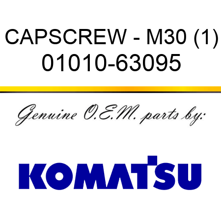 CAPSCREW - M30 (1) 01010-63095