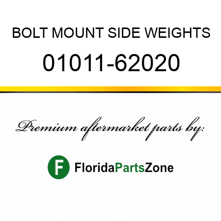 BOLT, MOUNT SIDE WEIGHTS 01011-62020