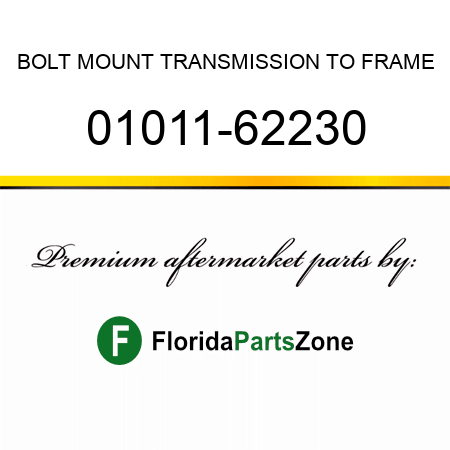 BOLT, MOUNT TRANSMISSION TO FRAME 01011-62230