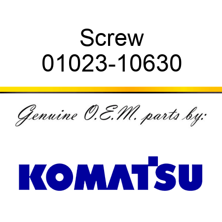 Screw 01023-10630