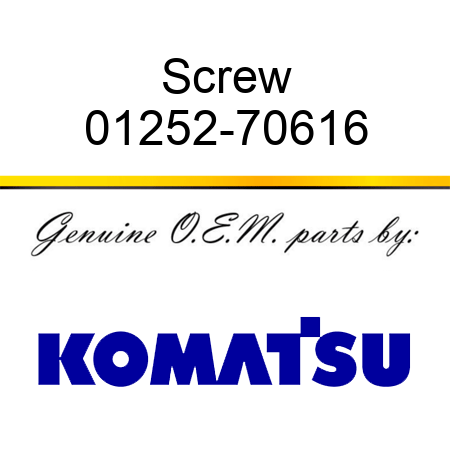 Screw 01252-70616