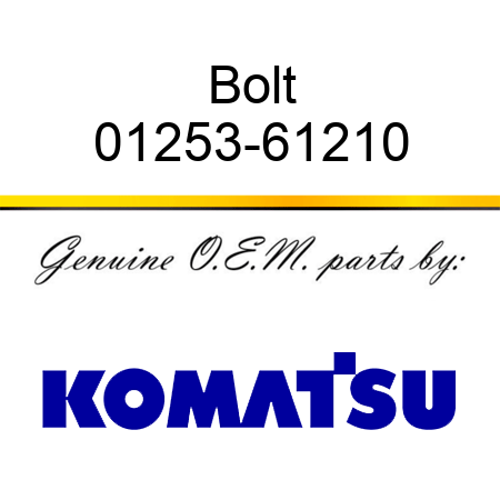 Bolt 01253-61210