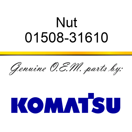 Nut 01508-31610