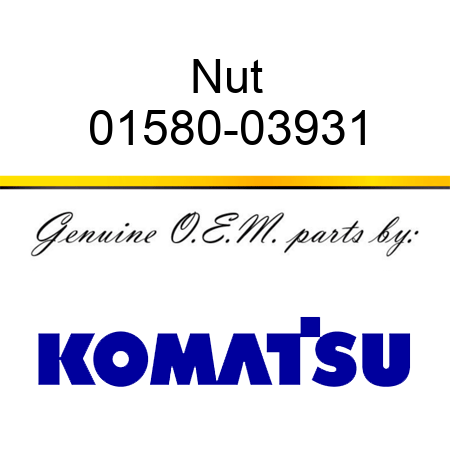 Nut 01580-03931