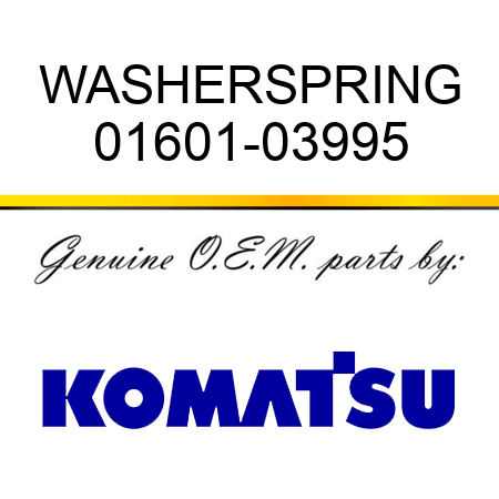 WASHER,SPRING 01601-03995