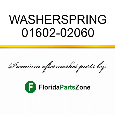 WASHER,SPRING 01602-02060