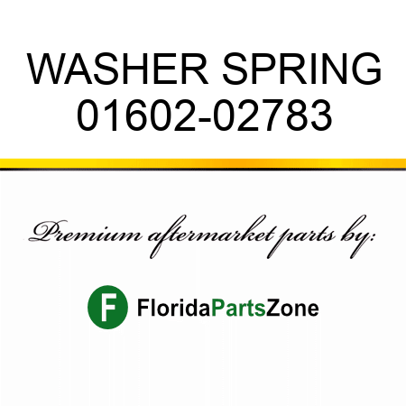 WASHER, SPRING 01602-02783