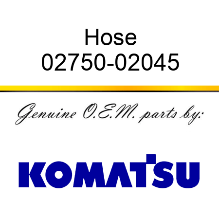 Hose 02750-02045