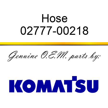 Hose 02777-00218