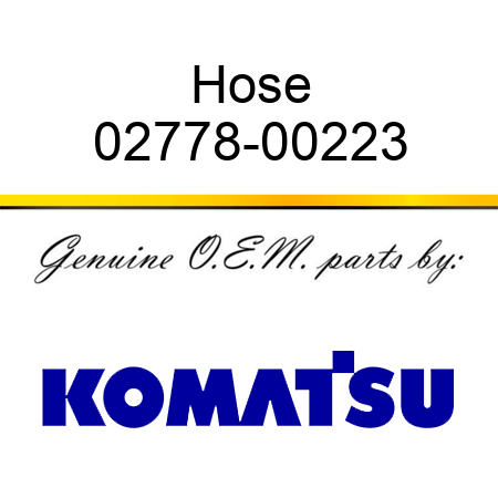 Hose 02778-00223