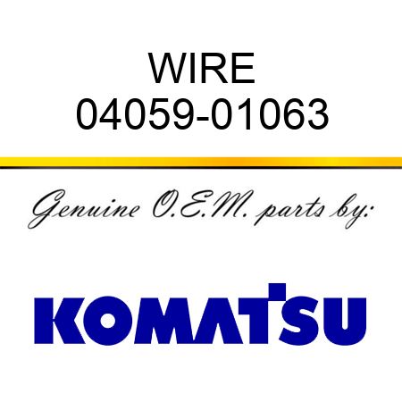 WIRE 04059-01063